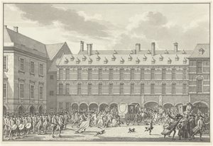 Disordini mentre i Deputati di Dordrecht attraversano la Porta dello Stadtholder all