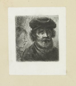 Giovane uomo e uomo barbuto da Jan Chalon