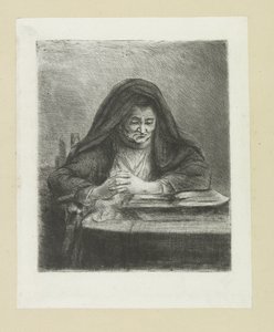 Donna che legge (The Compleat Work of Etchings by John Chalon) da Jan Chalon
