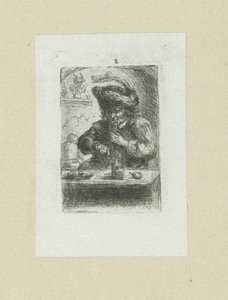 Uomo al tavolo da pranzo da Jan Chalon