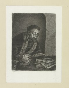 Uomo dietro una scrivania da Jan Chalon