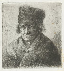 Uomo con berretto da Jan Chalon