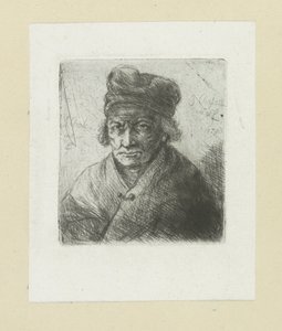 Vecchio con berretto da Jan Chalon