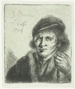Uomo adulto con cappello e bastone da Jan Chalon