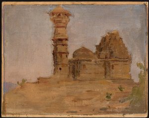 Antico tempio abbandonato a Chittorgarh. Da un viaggio in India da Jan Ciągliński