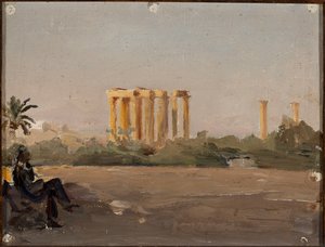 Tempio di Giove ad Atene. Da un viaggio in Grecia da Jan Ciągliński