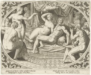 Venere e Marte sorpresi in adulterio da Jan Collaert (II)