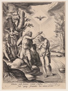 Il Battesimo di Cristo da Jan Collaert II