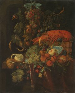 Natura morta con frutta e aragosta da Jan Davidsz. de Heem (copy after)