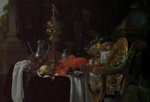 Natura morta: una scena di banchetto, probabilmente ca. 1640-41 da Jan Davidsz de Heem