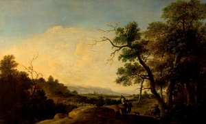 Paesaggio con figure da Jan and Dirksz Andries Both