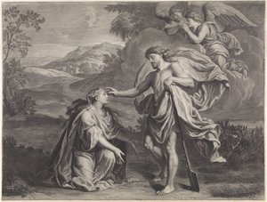 Cristo appare come giardiniere a Maria Maddalena (Noli me tangere) da Jan Edelinck (possibly)