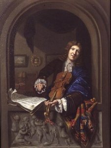 Ritratto di un uomo che suona il violino
