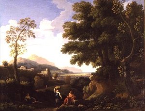 Paesaggio classico con figure