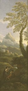 Figure in un paesaggio classico da Jan Frans van Bloemen