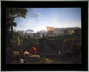 Serie di Quattro Capricci; (2) Colosseo e Arco di Costantino da Jan Frans van (1662 1749) Bloemen