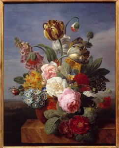 Fiori in un vaso Dipinto di Jan Frans Van Dael (1764-1840) 1810 Orleans, Museo delle Belle Arti da Jan Frans van Dael