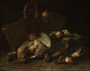 Un cesto e uccelli da Jan Fyt