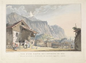 Veduta dei dintorni di Bex in Svizzera da Jan Gerard Waldorp