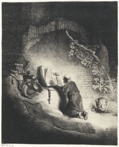 San Girolamo in preghiera da Jan Gillisz. van Vliet