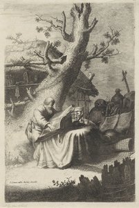 San Girolamo che legge sotto un albero da Jan Gillisz. van Vliet