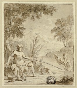 Nascita mitologica di un dio o semidio da un fiume da Jan Goeree