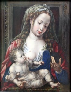 Tedesco: Maria mit dem Kind Maria con il Cristo-bambino da Jan Gossaert