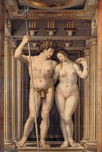 Tedesco: Neptune und Amphitrite Nettuno e Anfitrite da Jan Gossaert