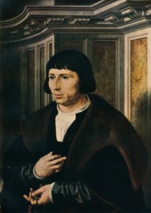 Uomo con un rosario, c1525 da Jan Gossaert
