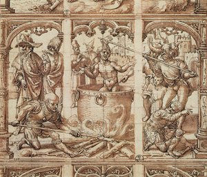 Martirio di San Giovanni Evangelista da Jan Gossaert