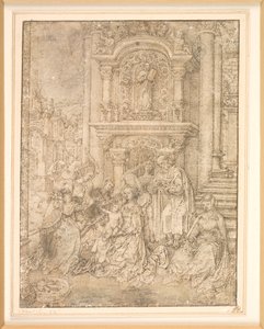Il matrimonio mistico di Santa Caterina da Jan Gossaert
