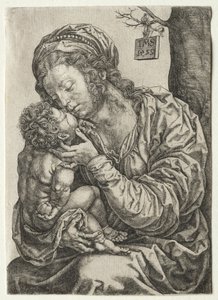 La Vergine seduta ai piedi di un albero, 1522 da Jan Gossaert