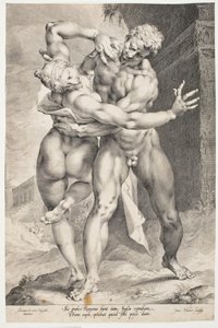Un Romano che Rapisce una Donna Sabina da Jan Harmensz. Muller