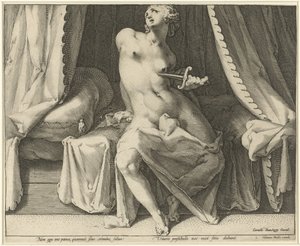 Morte di Lucrezia da Jan Harmensz. Muller
