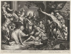 Resurrezione di Lazzaro da Jan Harmensz. Muller