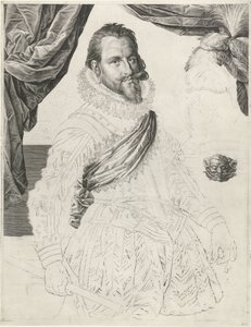 Ritratto del re Cristiano IV di Danimarca e Norvegia da Jan Harmensz. Muller