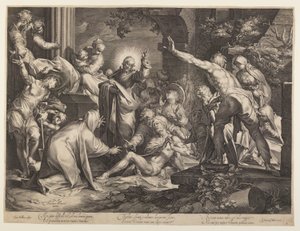 Il risveglio di Lazzaro da Jan Harmensz. Muller