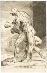Il ratto di una donna sabina, vista laterale da Jan Harmensz. Muller