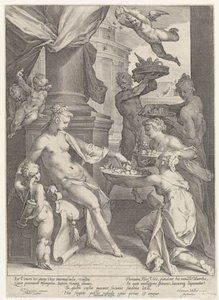 Venere onorata da ninfe e un fauno da Jan Harmensz. Muller