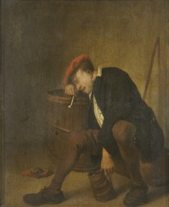 Uomo che dorme da Jan Havicksz (school of) Steen
