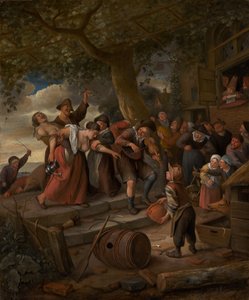 Un maiale appartiene al porcile, c.1673-5 da Jan Havicksz. Steen