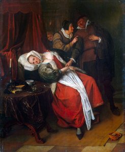 Visita del dottore, c. 1660 da Jan Havicksz Steen