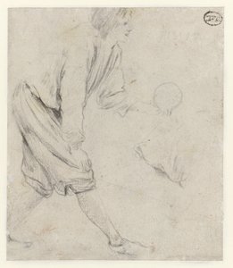 Studio di un uomo che gioca a bocce da Jan Havicksz. Steen
