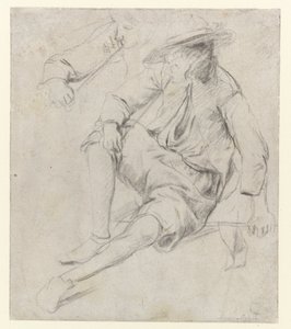 Studio di un uomo seduto che fuma una pipa da Jan Havicksz. Steen