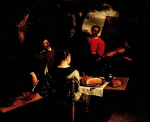 Il pasto o Il giovane violinista, c.1650-60 da Jan Havicksz. Steen
