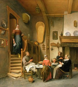 Una famiglia che dice la grazia da Jan Havickszoon Steen