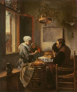 Preghiera prima del pasto, 1660 da Jan Havickszoon Steen