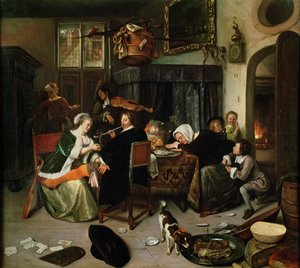 La casa dissoluta, 1668 da Jan Havickszoon Steen