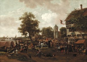 La fiera di Oegstgeest, c.1655-60 da Jan Havickszoon Steen