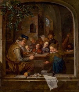 La scuola, c. 1650 da Jan Havickszoon Steen